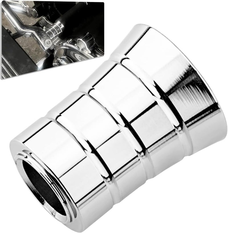 HAZAWA Heel Shifter Eliminator Spacer Shift Shaft Lever Delete Cover Compatible with Harley CVO Road King Electra Street Tri Tour Glide Freewheeler (Eliminator-Chrome) - Image 1